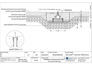 Slot drain-7000 Series Concrete Flooring